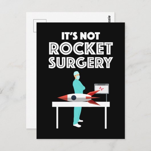 Het is geen Rocket Surgery Briefkaart (Voorkant / Achterkant)