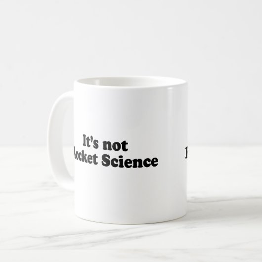 HET IS GEEN ROCKET WETENSCHAP KOFFIEMOK (Voorkant links)