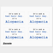Het is geen slechte haardag, het is Alopecia. Rechthoekige Sticker (Vel)
