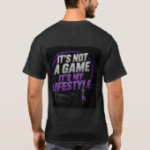💪 Het Is Geen Spel Het Is Mijn Levensstijl Fitnes T-shirt (Achterkant)