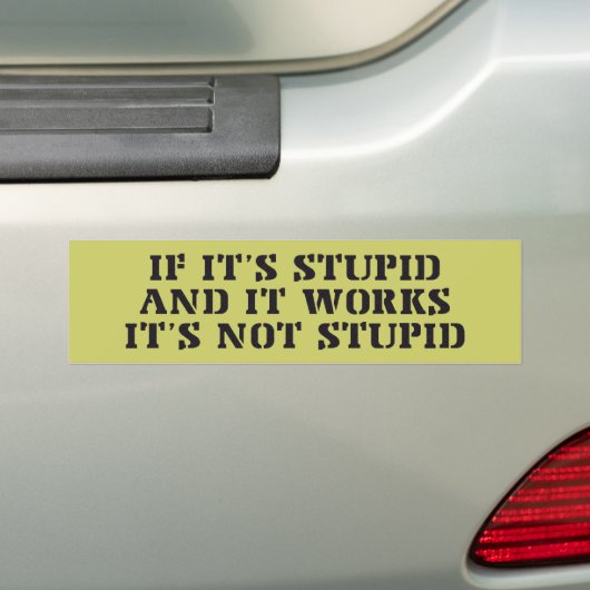 Het is geen stoute Bumpersticker (Op auto)
