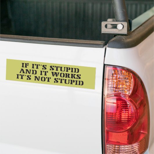 Het is geen stoute Bumpersticker (Op Truck)