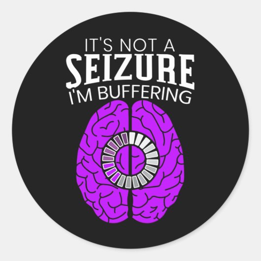 Het is geen toeval dat ik Epilepsy Awarenes heb ge Ronde Sticker (Voorkant)
