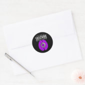 Het is geen toeval dat ik Epilepsy Awarenes heb ge Ronde Sticker (Envelop)