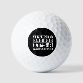 Het is geen vader die zijn vaderfiguur grappig von golfballen