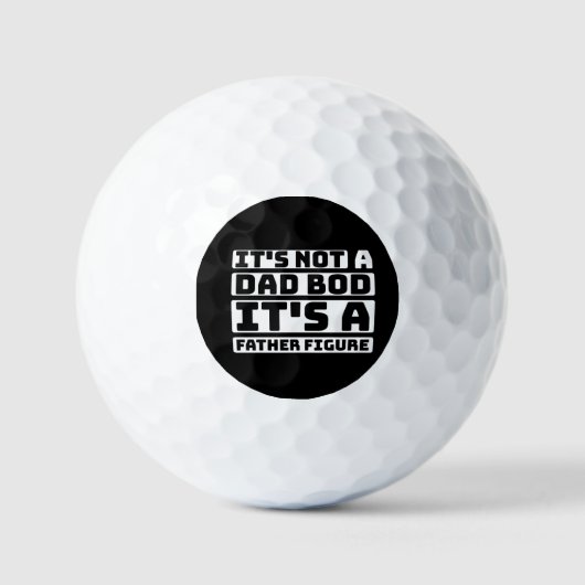 Het is geen vader die zijn vaderfiguur grappig von golfballen (Voorkant)