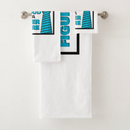 Het is geen vader, maar een vader. bad handdoek