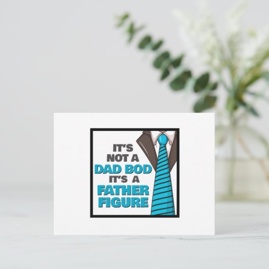 Het is geen vader, maar een vader. briefkaart (Staand voorkant)