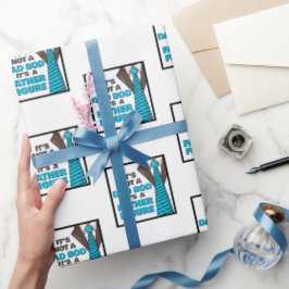 Het is geen vader, maar een vader. cadeaupapier