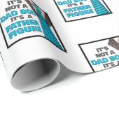 Het is geen vader, maar een vader. cadeaupapier (Rol Hoek)