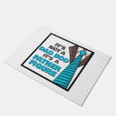 Het is geen vader, maar een vader. deurmat (Schuin)