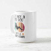 Het is geen vader, maar een vader. koffiemok (Voorkant links)