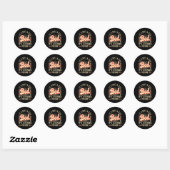 Het is geen vader, maar een vader. ronde sticker (Vel)