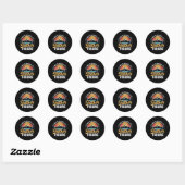 Het is geen vader, maar een vader. ronde sticker (Vel)