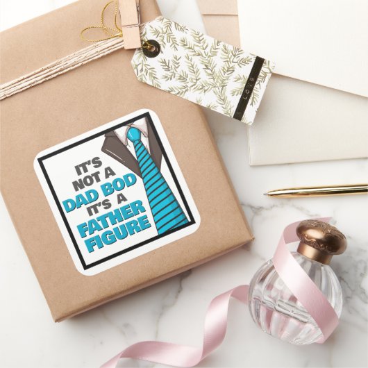 Het is geen vader, maar een vader. vierkante sticker (Geschenken)