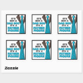 Het is geen vader, maar een vader. vierkante sticker (Vel)