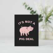 Het is geen Varkensdeaal Funny Farming Animal Pigg Briefkaart (Staand voorkant)