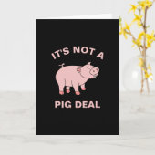 Het is geen Varkensdeaal Funny Farming Animal Pigg Kaart (Gele Bloem)