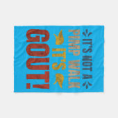 Het is geen wandeling het is jicht Grappig ontwerp Fleece Deken (Voorkant (Horizontaal))