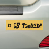 Het is gefloten! Bumpersticker (Op auto)
