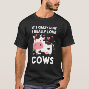 het is gek hoe ik koeien echt leuk vind koeien t-shirt