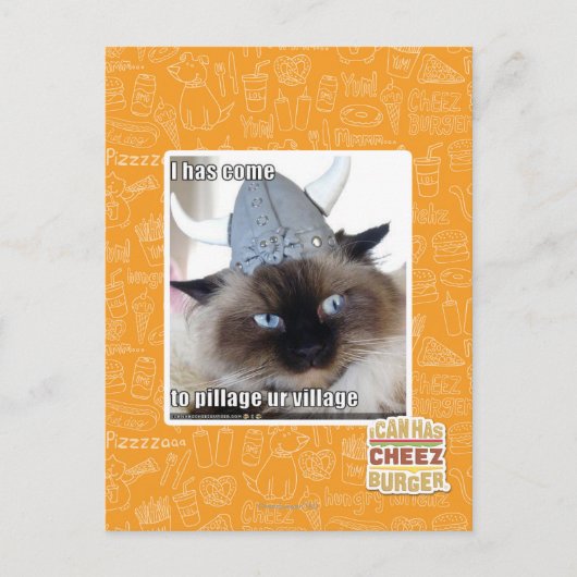 Het is gekomen om ons dorp te plunderen briefkaart (Voorkant)