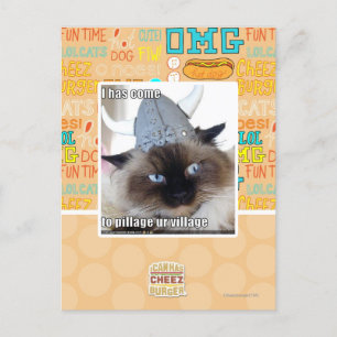 Het is gekomen om ons dorp te plunderen briefkaart