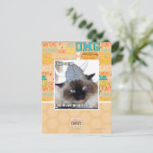 Het is gekomen om ons dorp te plunderen briefkaart (Staand voorkant)