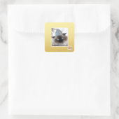 Het is gekomen om ons dorp te plunderen vierkante sticker (Tas)