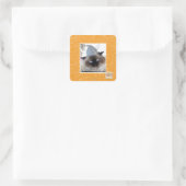 Het is gekomen om ons dorp te plunderen vierkante sticker (Tas)