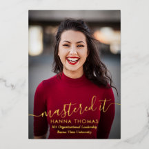 Het is gelukt Folie Foto Afstudeeraankondiging