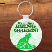 Het is gemakkelijk om groen te zijn (Earth Day) Sl Sleutelhanger (Voorkant)