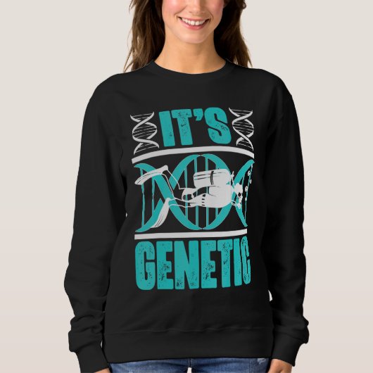 Het is Genetisch Duiken DNA Duiker Trui (Voorkant)