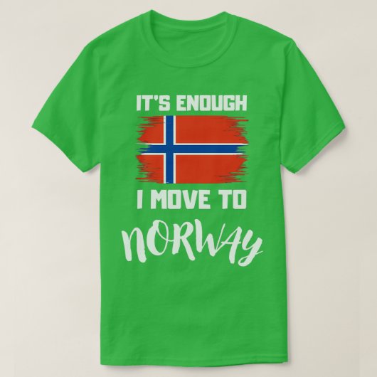Het is genoeg dat ik naar Noorwegen ga T-shirt (Design voorkant)