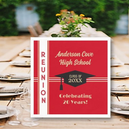 Het is Gepersonaliseerd! Trendy klassenreünie Servet