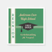 Het is Gepersonaliseerd! Trendy klassenreünie Servet (Voorkant)