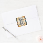 Het Is Geschied Vierkante Sticker (Envelop)
