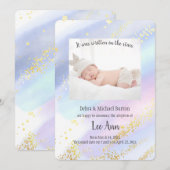 Het is geschreven in de sterren adoptie Annou Aankondiging (Voorkant / Achterkant)