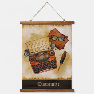 Het is geschreven in het  hangend wandkleed