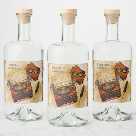 Het is geschreven in het likeurfles etiket (Flessen)