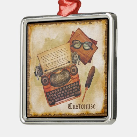 Het is geschreven in het  metalen ornament (Links)