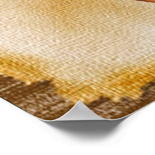 Het is geschreven in het  poster (Hoek)