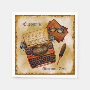 Het is geschreven in het servet