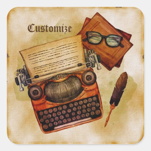 Het is geschreven in het vierkante sticker (Voorkant)