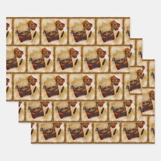 Het is geschreven in patroon inpakpapier vel (Set)