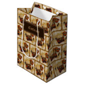 Het is geschreven in  patroon medium cadeauzakje (Voorkant Gekanteld)