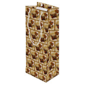 Het is geschreven in patroon wijn cadeautas (Achterkant Gekanteld)