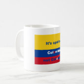 Het is gespeld in Colombia, niet in Colombia Koffiemok (Voorkant links)