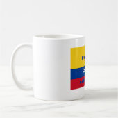 Het is gespeld in Colombia, niet in Colombia Koffiemok (Links)