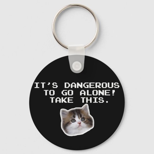 Het is gevaarlijk om alleen deze keuken te nemen sleutelhanger (Voorkant)